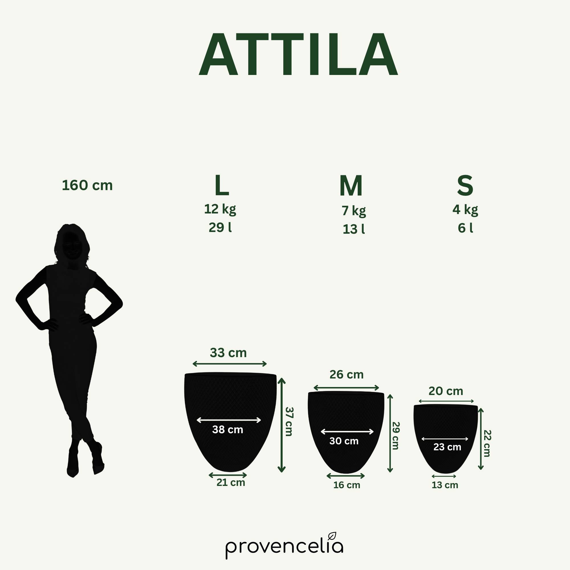 Pot ATTILA 30x29cm vert pomme - Image 4