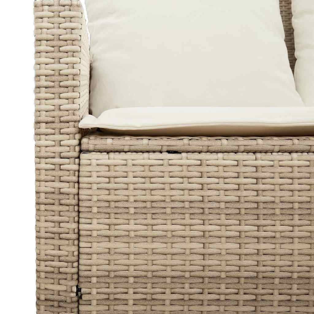 Ensemble Repas Jardin 3 Places Polyrotin Beige & Table Bois Acacia Style Naturel pour Terrasse Crème – ComfortXL Outdoor Living - Image 10