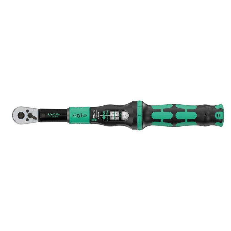 Clé dynamométrique  Click-Torque Lock A 5, 1/4" x 2.5-25 Nm - WERA - 05075690001 WERA