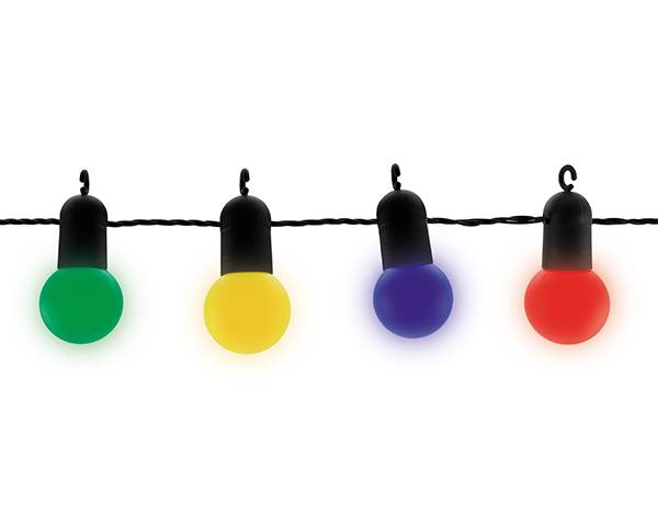Blachere Illumination - Guirlande guinguette LED multicolore - L. 9m - Blachere Illumination - Image 1