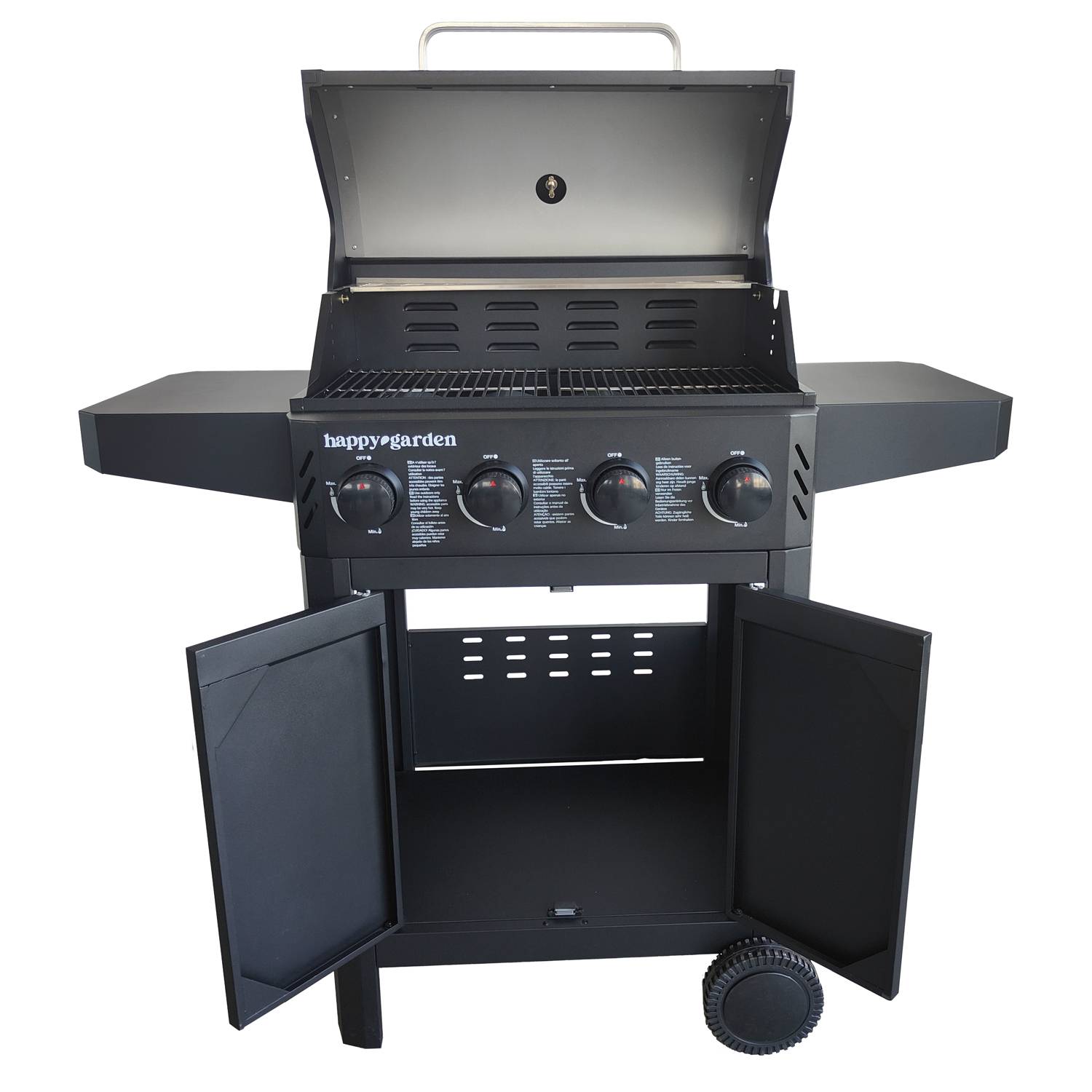 Barbecue au gaz IZALCO - 4 brûleurs 10kW - HAPPY GARDEN - Image 3