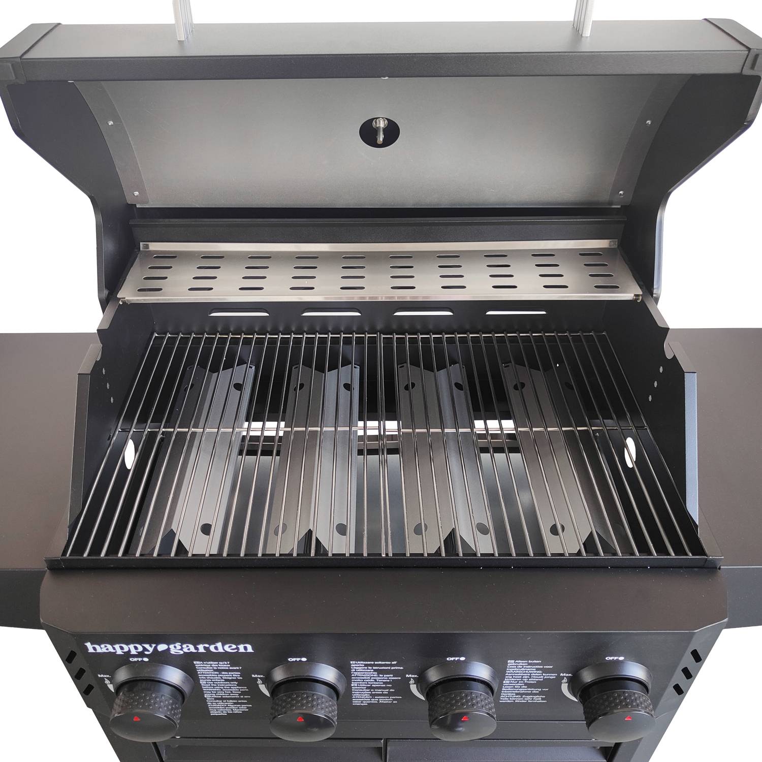 Barbecue au gaz IZALCO - 4 brûleurs 10kW - HAPPY GARDEN - Image 4