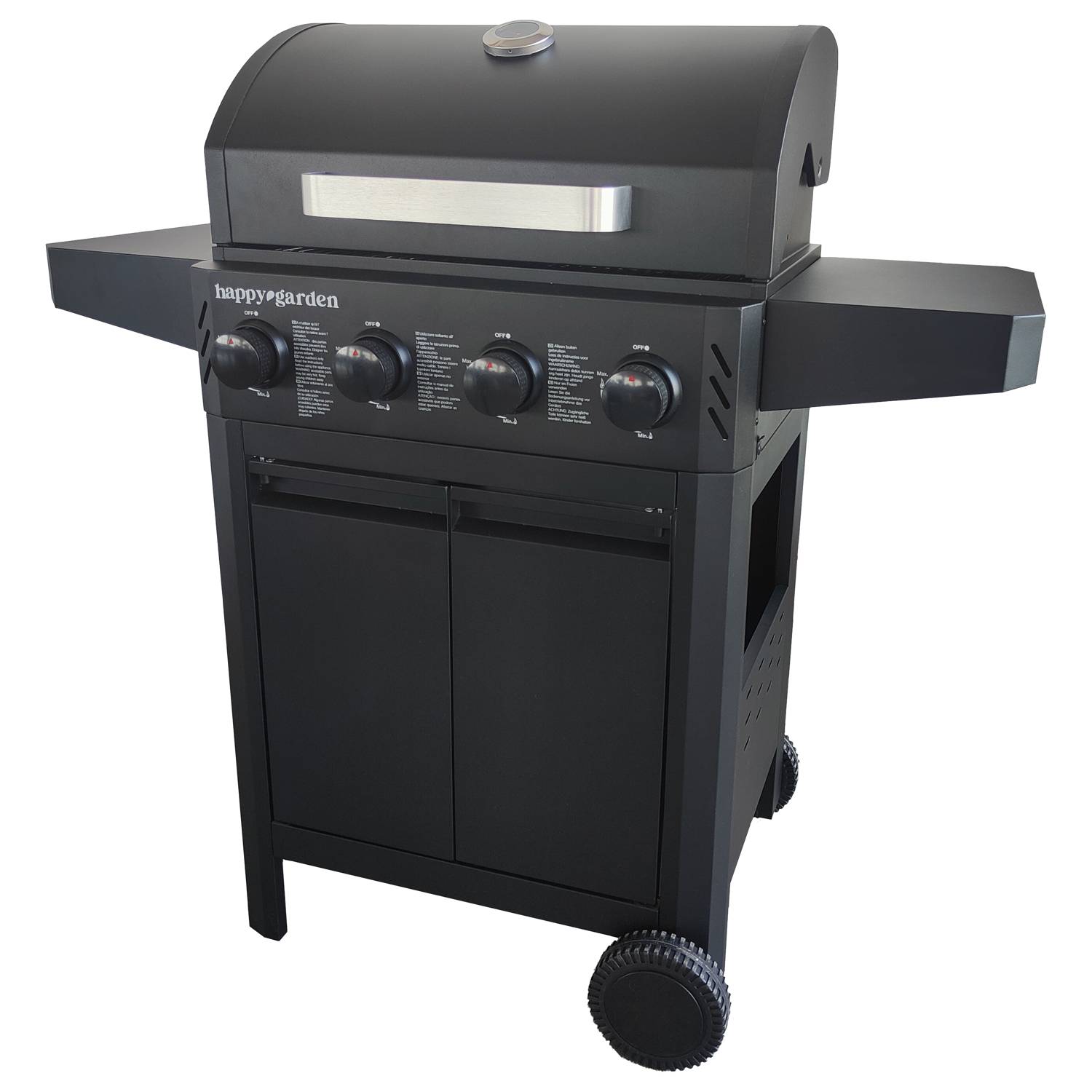 Barbecue au gaz IZALCO - 4 brûleurs 10kW - HAPPY GARDEN - Image 1