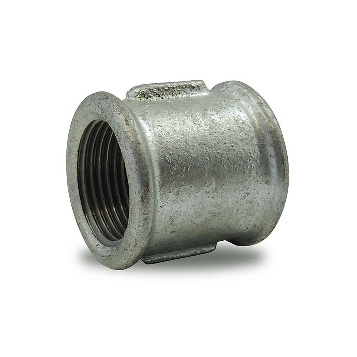 Mamelon femelle/femelle en fonte malléable galvanisé - 1/2'' - Image 1