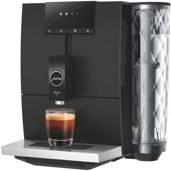 Machine a Cafe  Expresso broyeur - JURA - ENA 4 - 1450 W - 125 g - 1,1 L - 4 spécialités - Noir brillant - Image 2