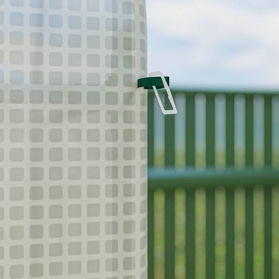 ComfortXL - Serre de jardin PE acier 200 x 140 x 200 cm blanc vert pour cultures protection UV et ventilation réglable - Image 9