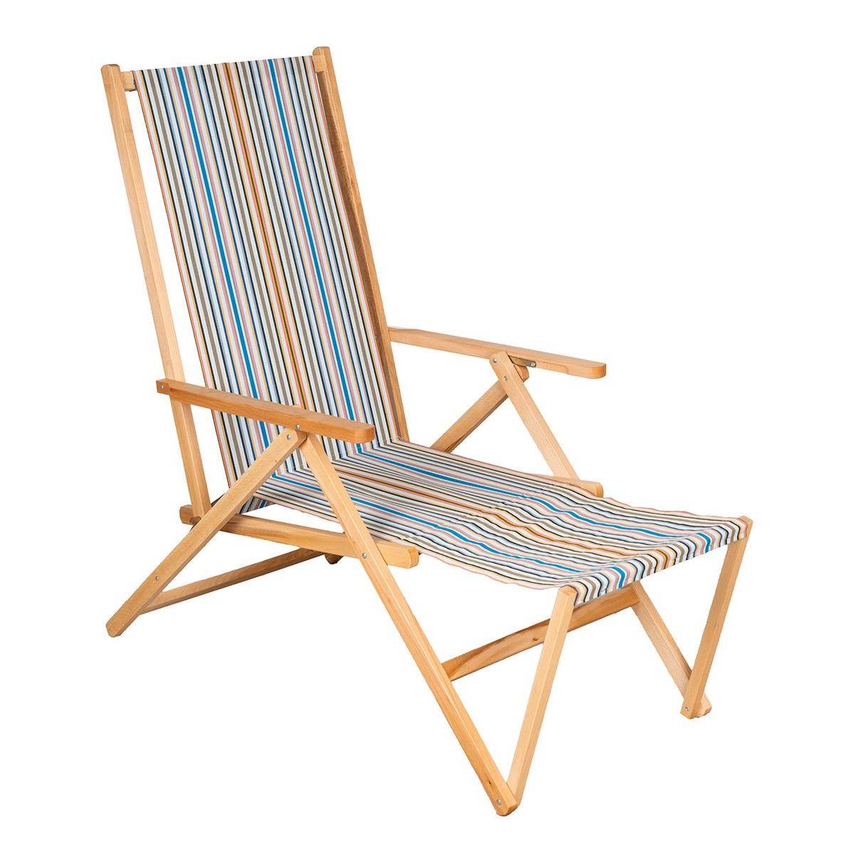 Italiadoc - Transat avec repose pieds multicolore - Image 1