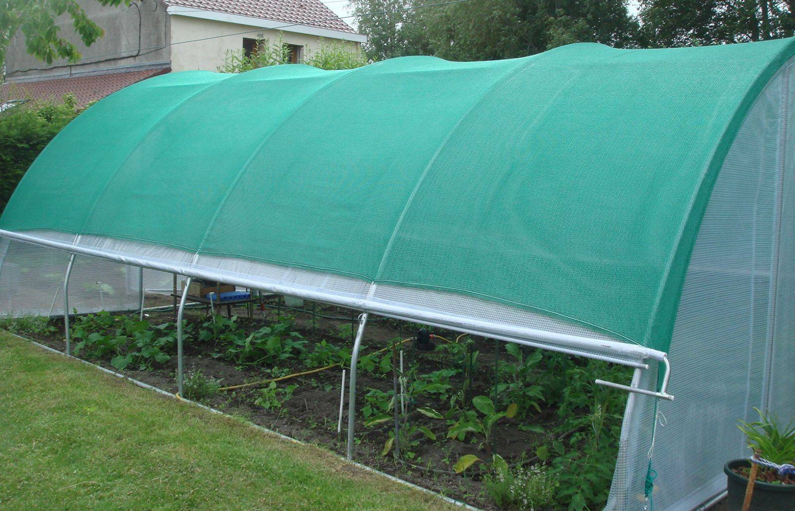 Filet d'ombrage pour serre tunnel de jardin - 4 à 4,5 m de large - longueur 7,5 m - LES SERRES TONNEAU - Image 5