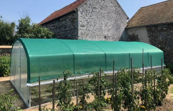 Filet d'ombrage pour serre tunnel de jardin - 4 à 4,5 m de large - longueur 7,5 m - LES SERRES TONNEAU - Image 3