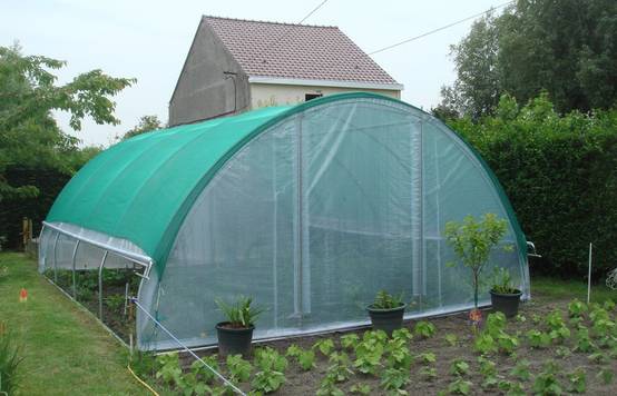 Filet d'ombrage pour serre tunnel de jardin - 4 à 4,5 m de large - longueur 7,5 m - LES SERRES TONNEAU - Image 4