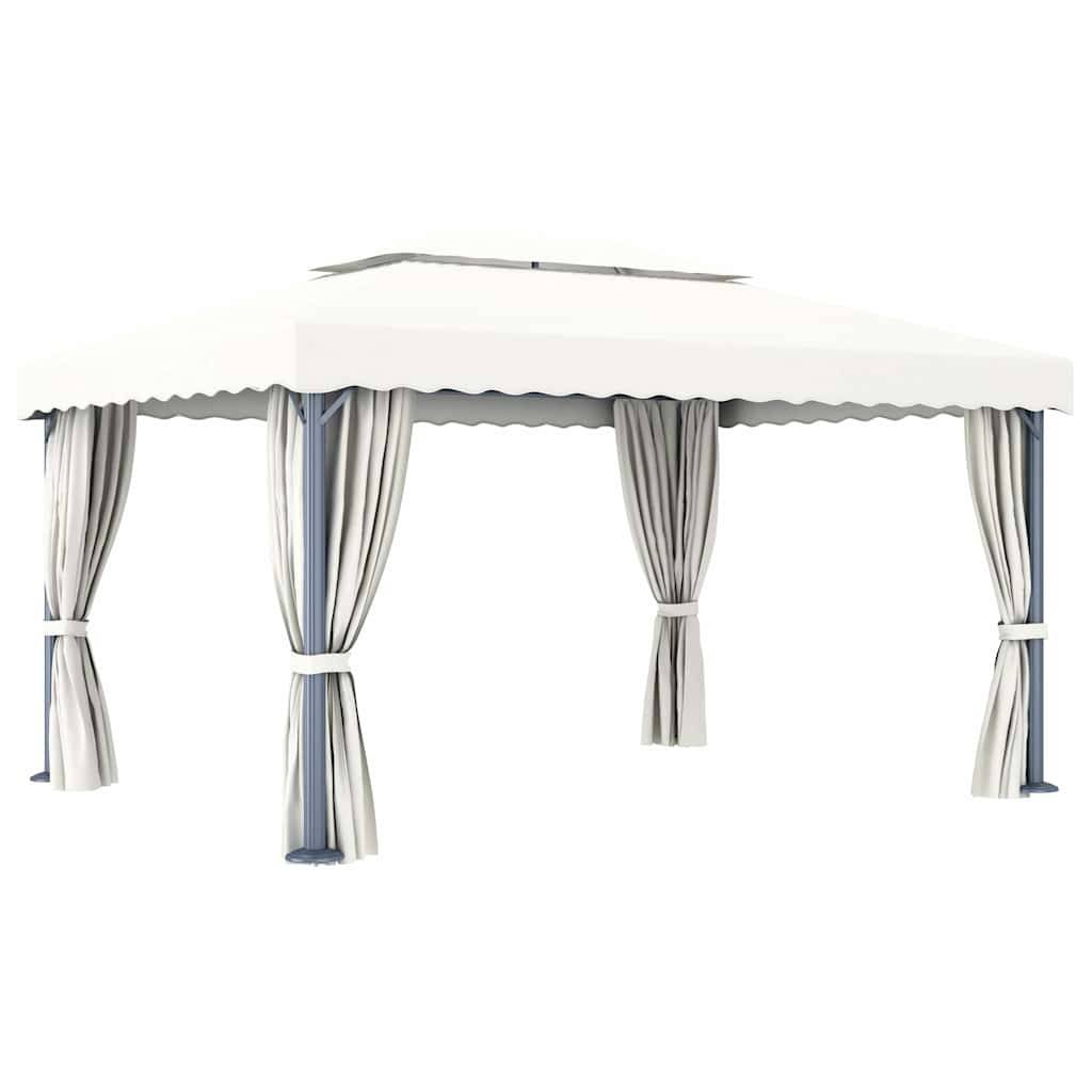 PANGIVO - Tonnelle aluminium et acier blanc crème 400 x 300 cm - PANGIVO - Image 7