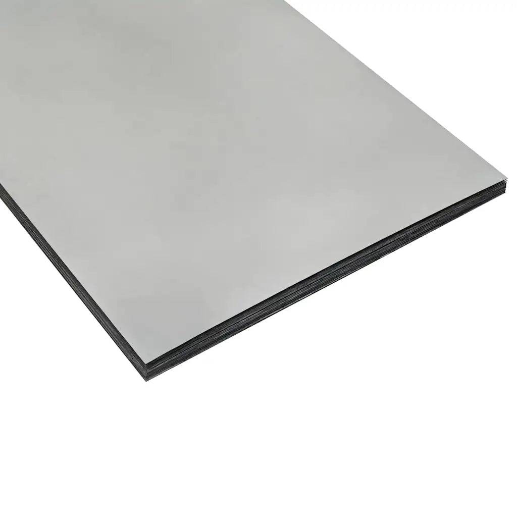 Jardinière rectangulaire moderne usage extérieur 280 x 40 x 40 cm en acier galvanisé gris - Image 5
