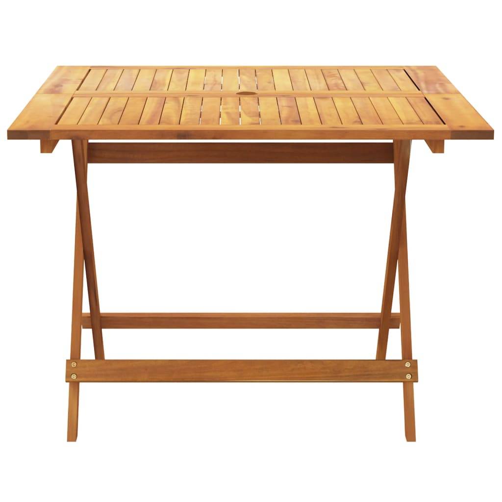Maison Chic - 5 pcs Salon de jardin - Ensemble à manger de jardin bleu blanc tissu bois massif P294 - Image 6