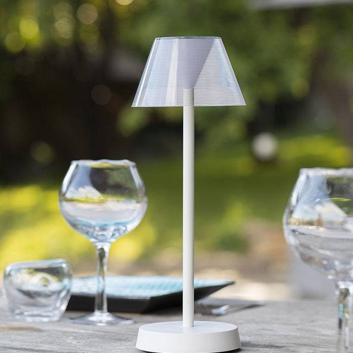 Lumisky - Lampe de table sans fil BEVERLY blanc H34cm - Image 3