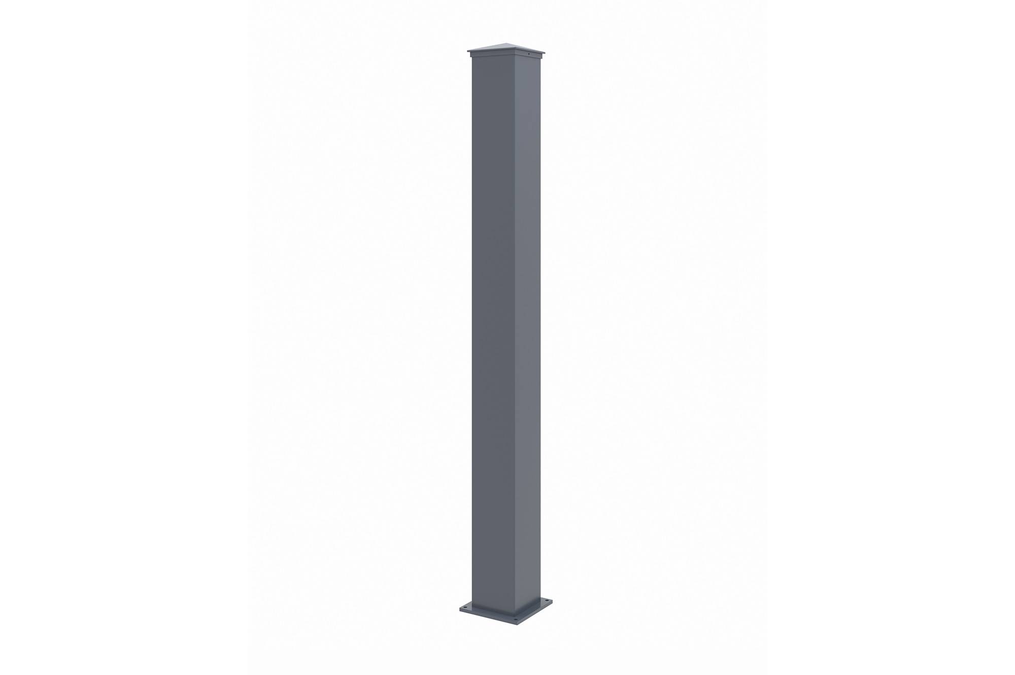 Casanoov Portail coulissant 3 m LIFE H.140 cm + 2 poteaux H.166 cm aluminium gris - Image 4