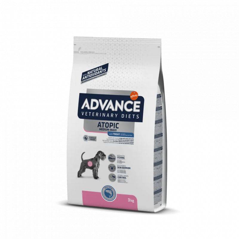CROQUETTES CHIEN VETERINARY DIETS ATOPIC MEDIUM / MAXI - ADVANCE 12 kg - Image 1
