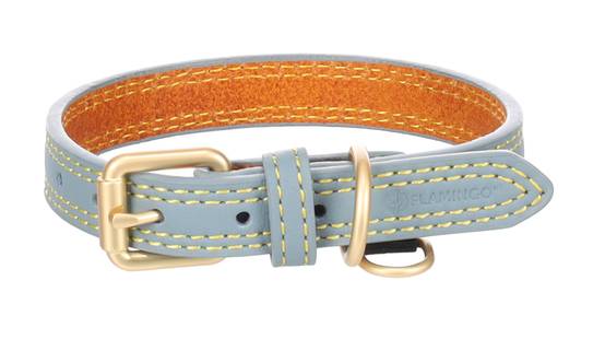 Eden - Collier pour chien Virginia en cuir S / M 31-39cm 20mm bleu - Image 3