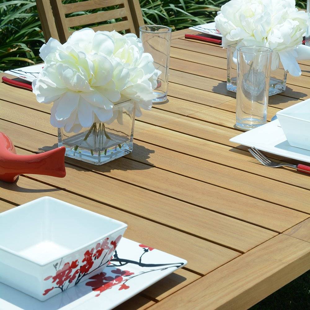 Salon de jardin teck massif Batang, 6 places - TECK'Attitude - Image 3