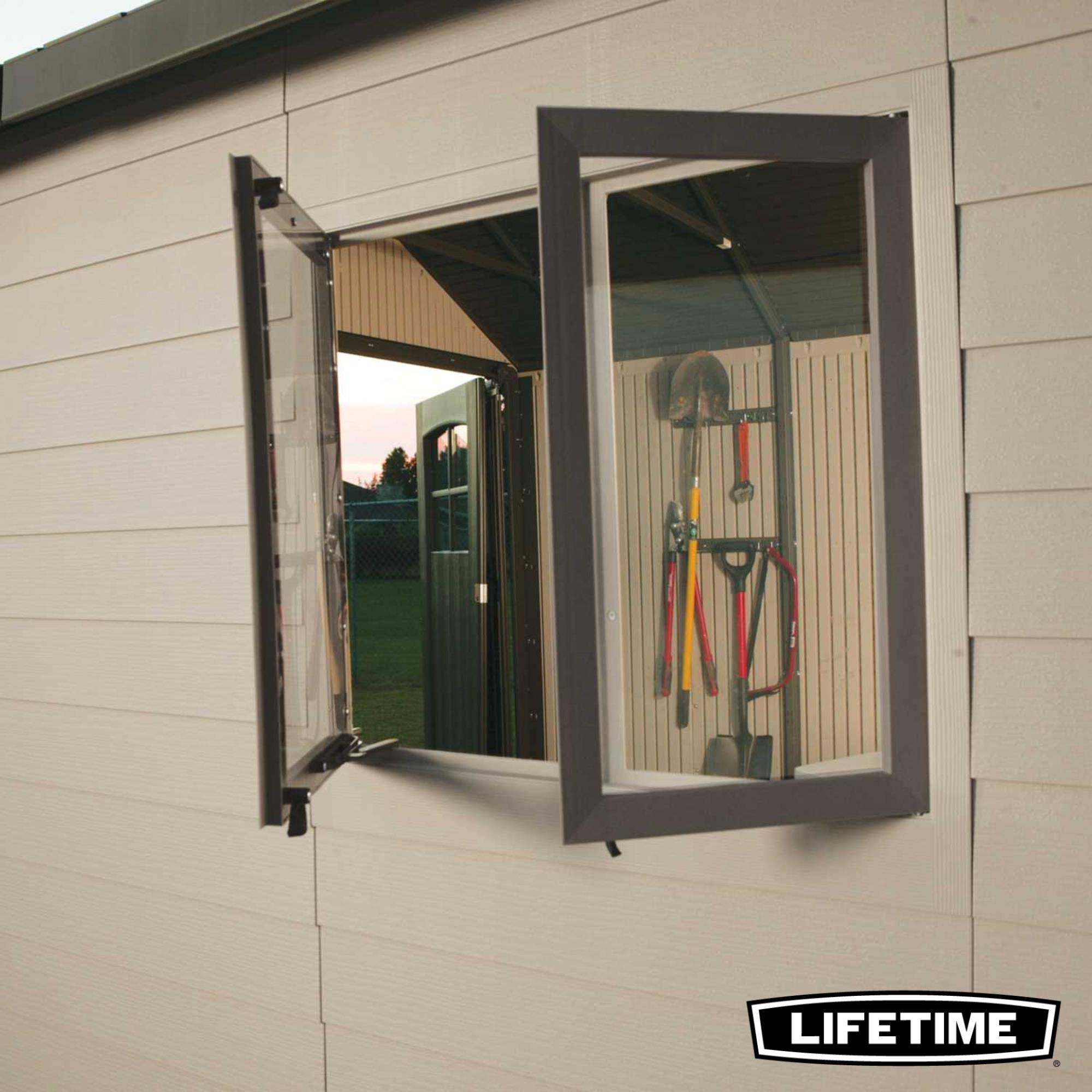 Lifetime - Abri de jardin résine 11.4 m2 - 3.38x3.38m ouverture XL LIFETIME #60187 - Image 2