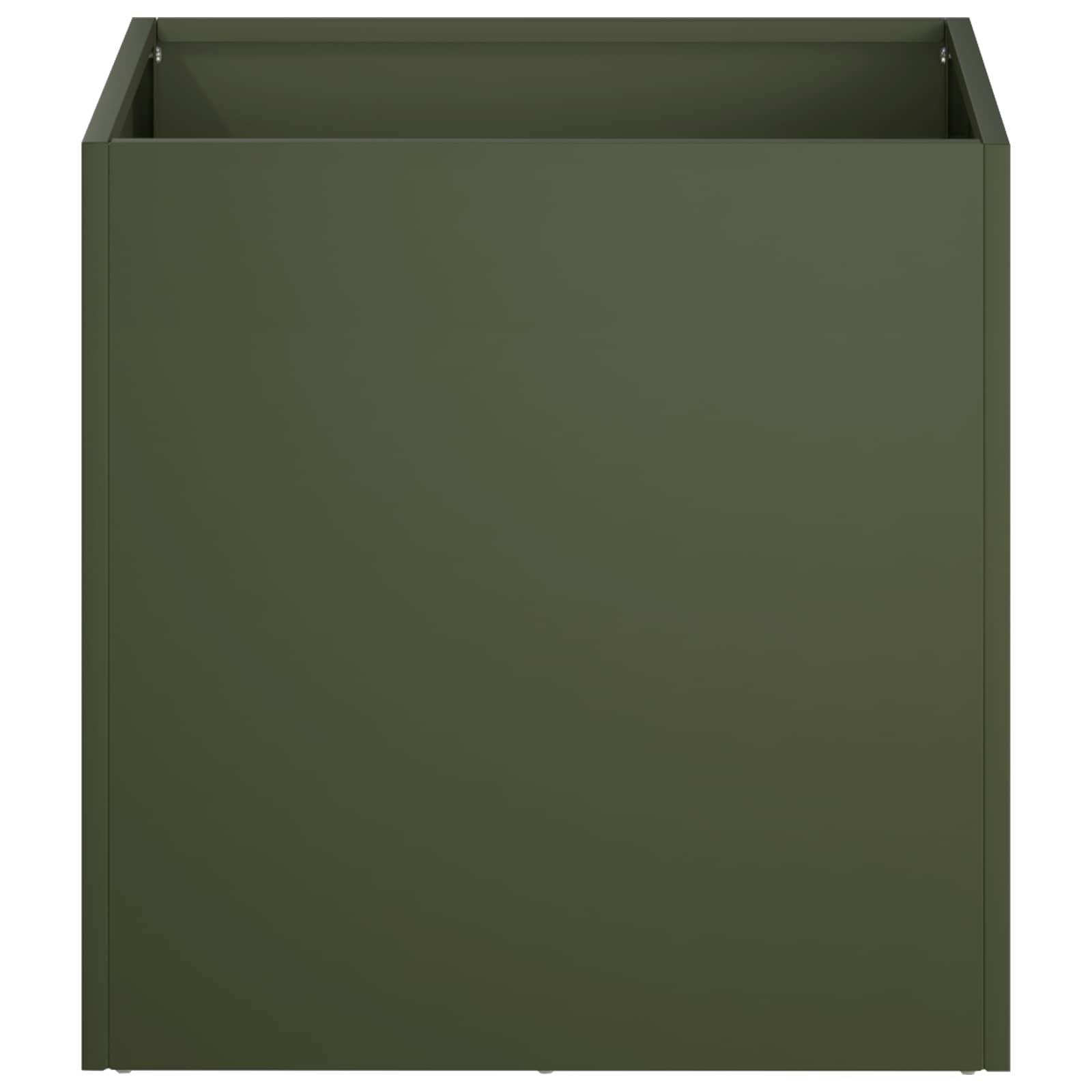 Vidaxl - Cache-pot de jardin 2 pc Vert olive 20 x 20 x 20 cm vidaXL 8004931 - Image 5