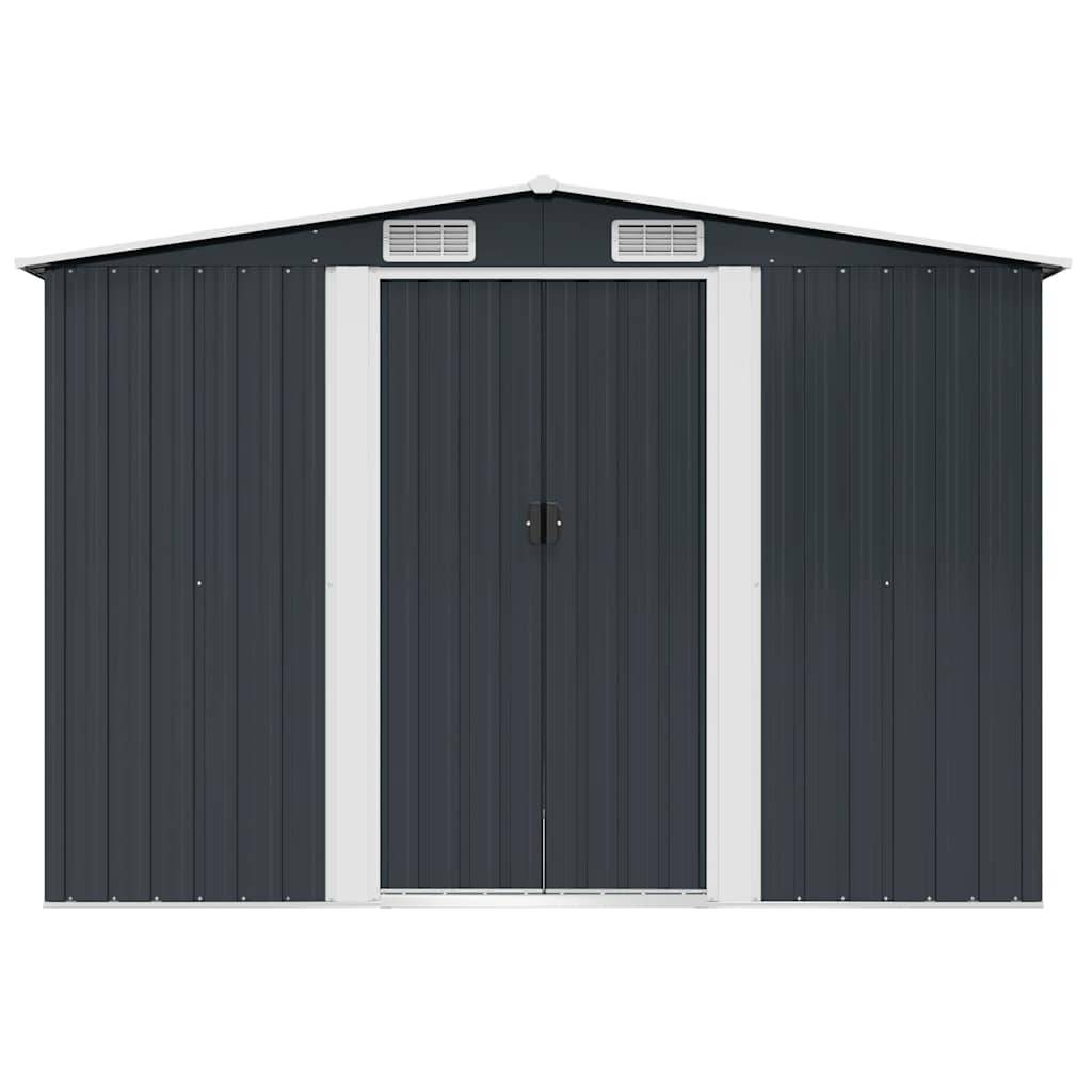 Vidaxl - Abri de jardin 5.27m² Anthracite Acier Galvanisé - 257x205x178 cm - vidaXL - Image 10