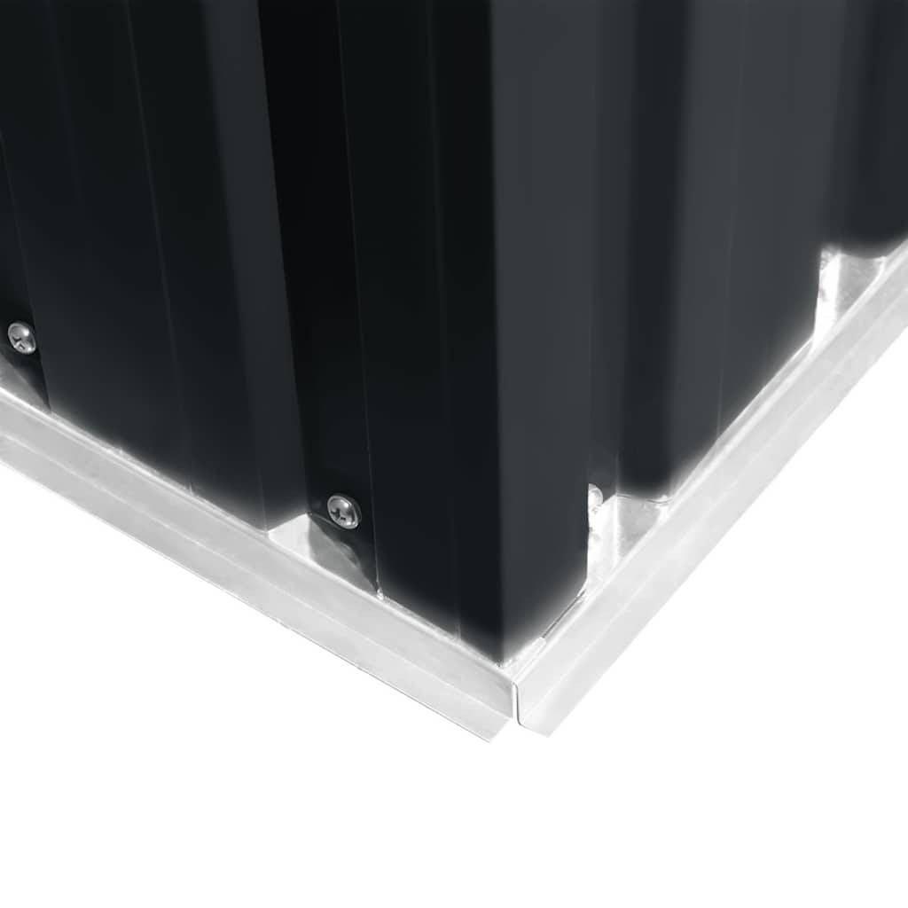 Vidaxl - Abri de jardin 5.27m² Anthracite Acier Galvanisé - 257x205x178 cm - vidaXL - Image 4