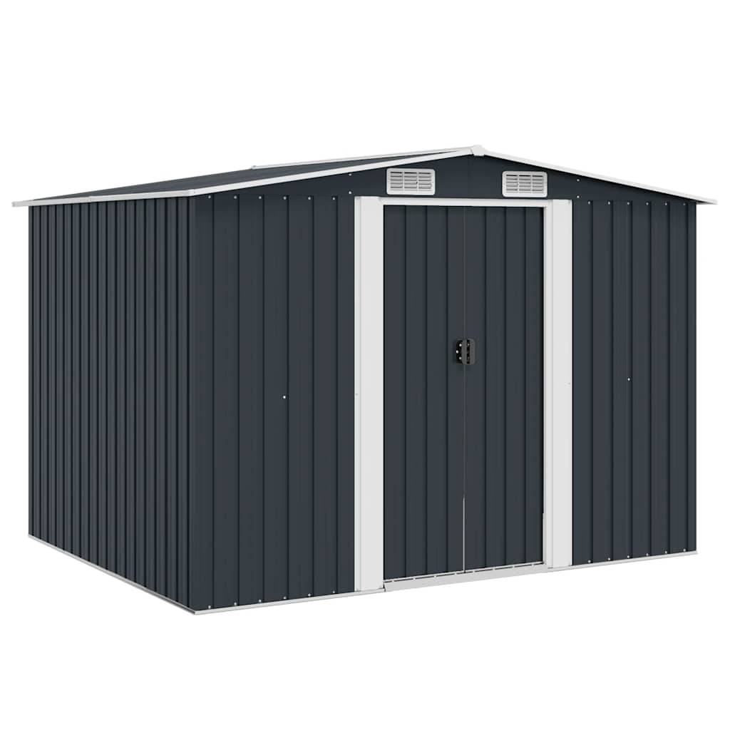 Vidaxl - Abri de jardin 5.27m² Anthracite Acier Galvanisé - 257x205x178 cm - vidaXL - Image 1