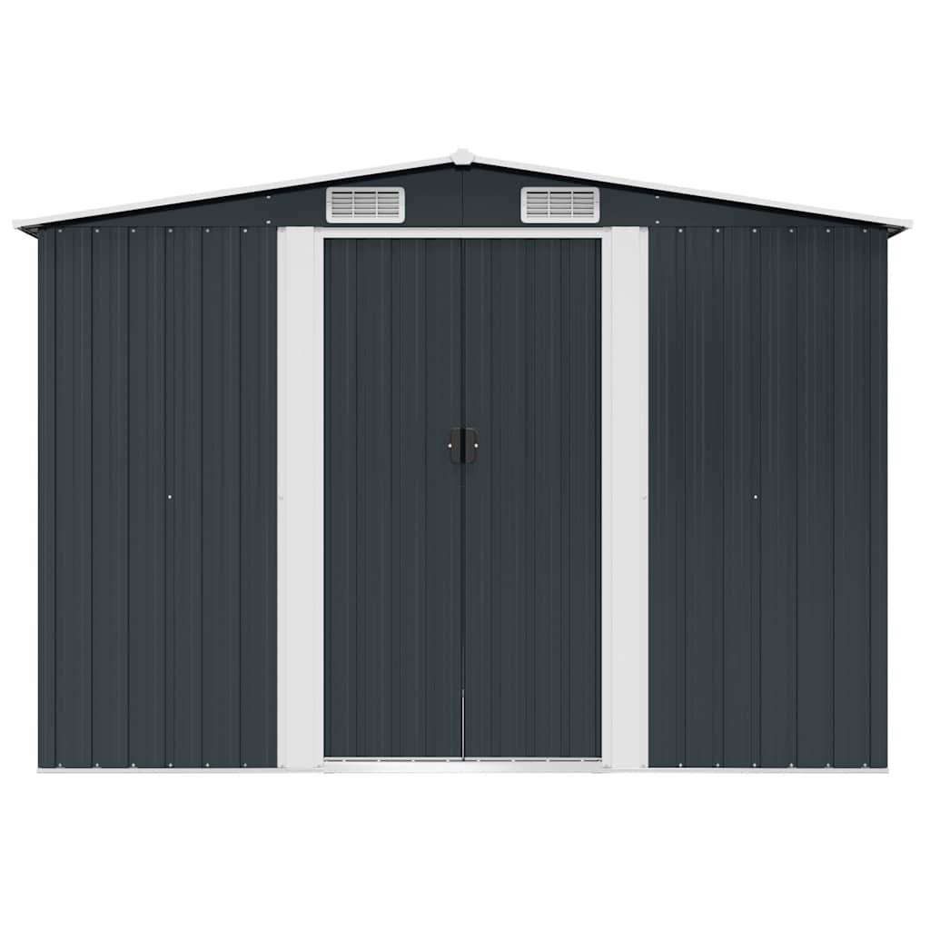Vidaxl - Abri de jardin 5.27m² Anthracite Acier Galvanisé - 257x205x178 cm - vidaXL - Image 6
