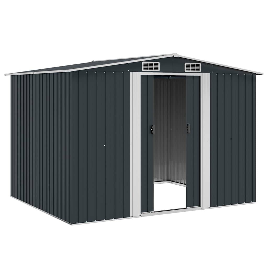 Vidaxl - Abri de jardin 5.27m² Anthracite Acier Galvanisé - 257x205x178 cm - vidaXL - Image 5
