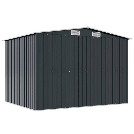 Vidaxl - Abri de jardin 5.27m² Anthracite Acier Galvanisé - 257x205x178 cm - vidaXL - Image 8