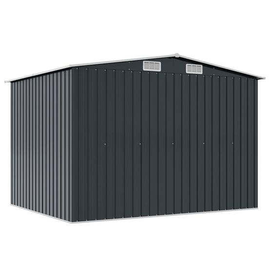 Vidaxl - Abri de jardin 5.27m² Anthracite Acier Galvanisé - 257x205x178 cm - vidaXL - Image 7