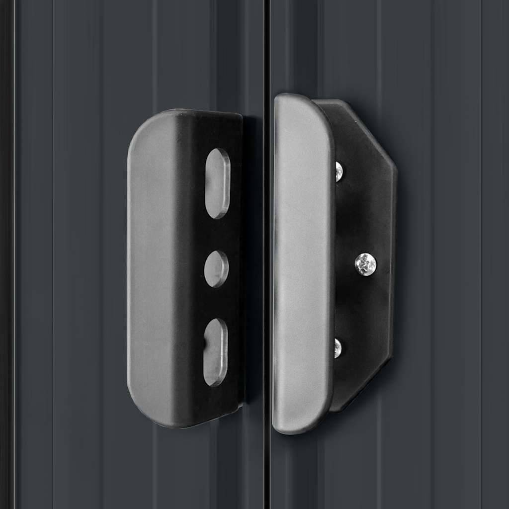Vidaxl - Abri de jardin 5.27m² Anthracite Acier Galvanisé - 257x205x178 cm - vidaXL - Image 5