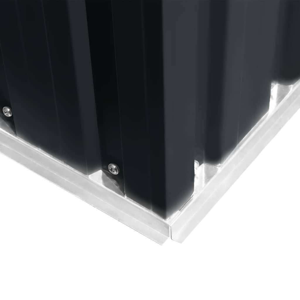 Vidaxl - Abri de jardin 5.27m² Anthracite Acier Galvanisé - 257x205x178 cm - vidaXL - Image 9