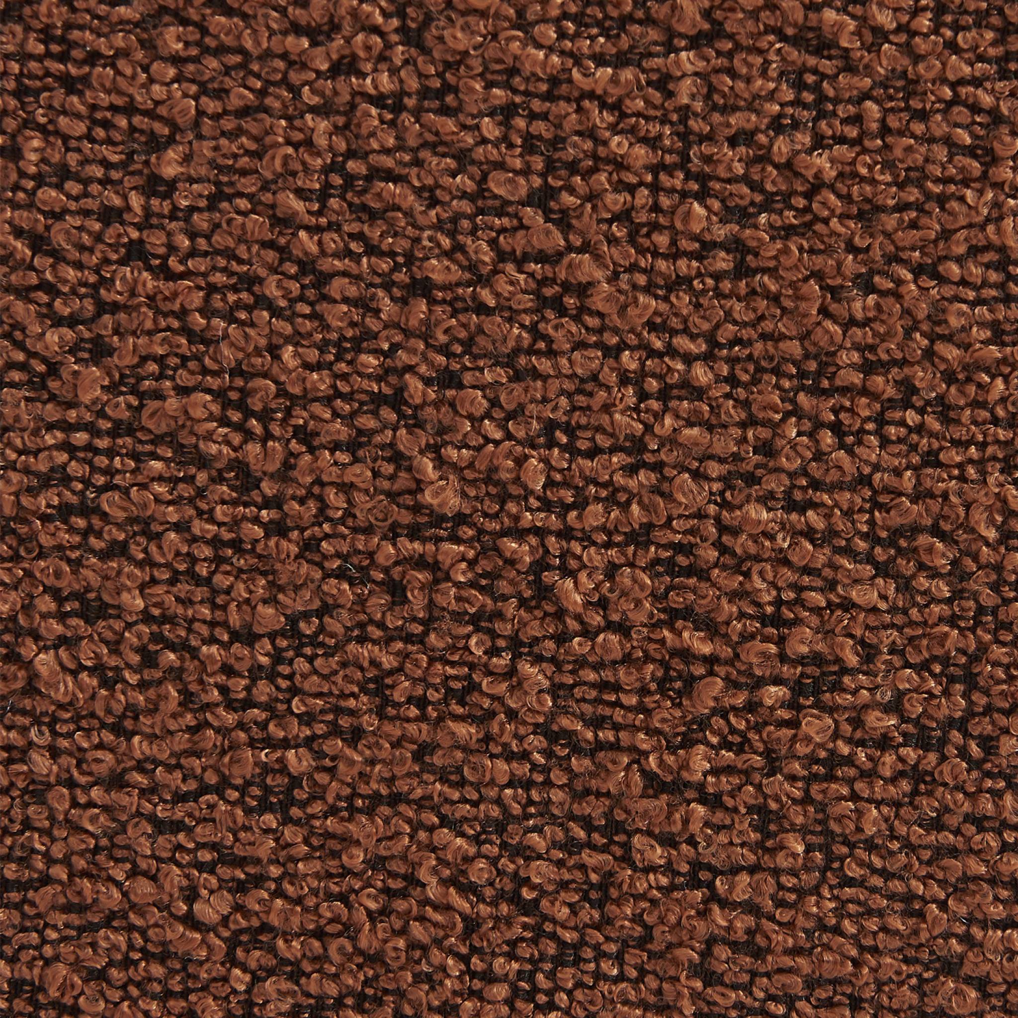 sweeek - Lot de 3 fauteuils chauffeuses en bouclette texturée terracotta style contemporain 1 place | sweeek - Image 3