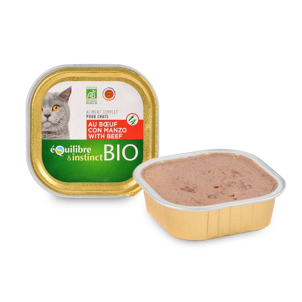 Equilibre & Instinct - Pâtées Bio au Boeuf pour Chat - Image 1