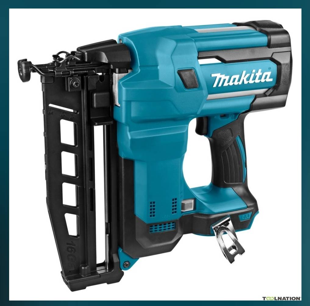 Makita - Cloueur sans fil 18V LXT 16 Ga 25 - 64 mm - MAKITA - avec 2 batteries 18v 5.0Ah - chargeur - MakPac - DBN600RTJ - Image 4