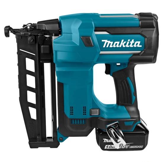 Makita - Cloueur sans fil 18V LXT 16 Ga 25 - 64 mm - MAKITA - avec 2 batteries 18v 5.0Ah - chargeur - MakPac - DBN600RTJ - Image 3