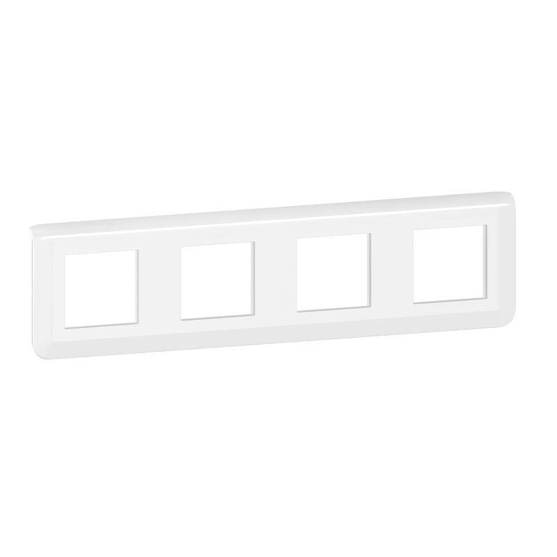 Legrand - Plaque de finition Blanc MOSAIC 4x2 modules horizontale - LEGRAND -