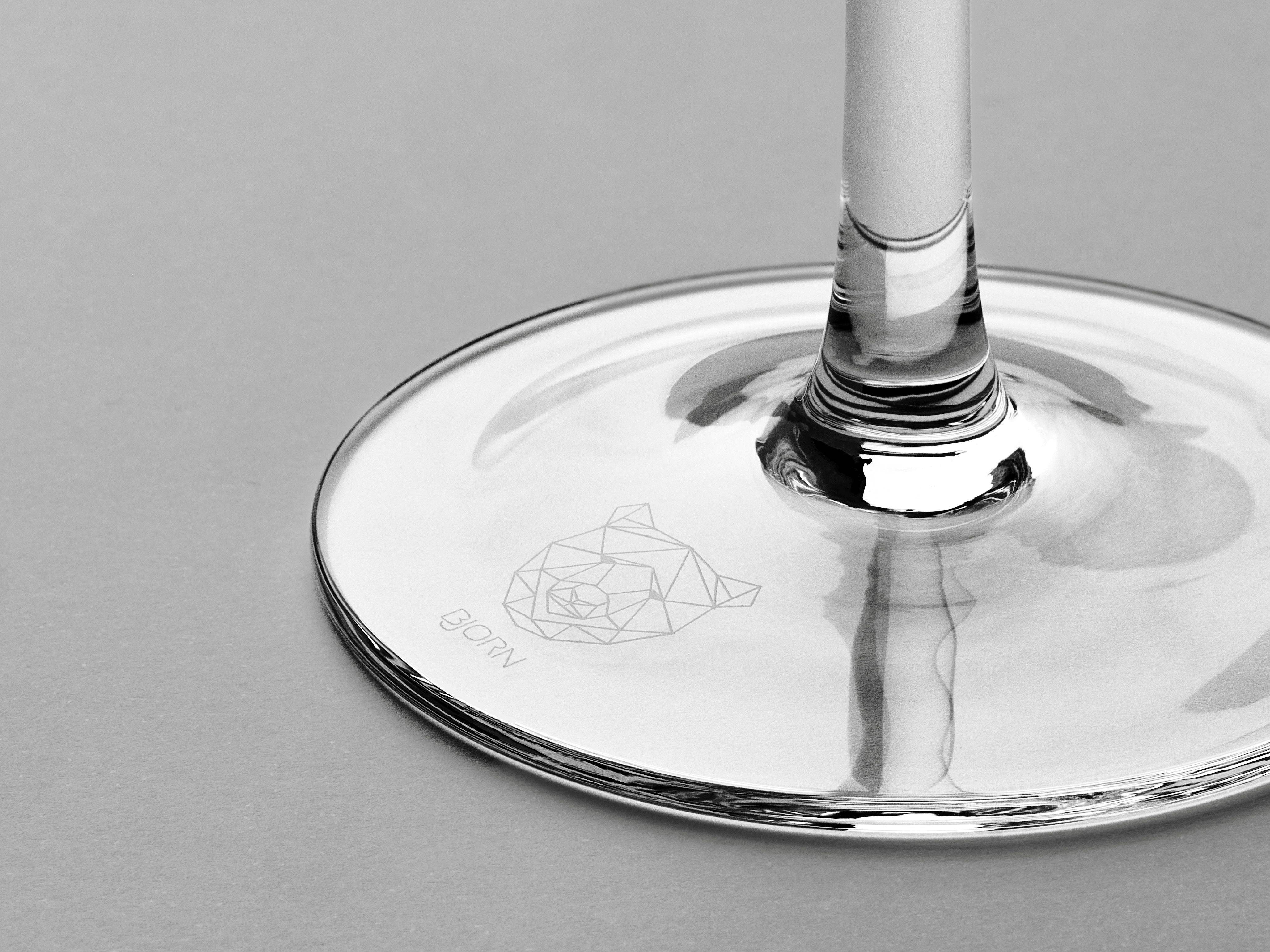 Lot de 6 Verres à pied en Cristallin (cristal sans plomb) "LAGOM", Bjorn - Image 6