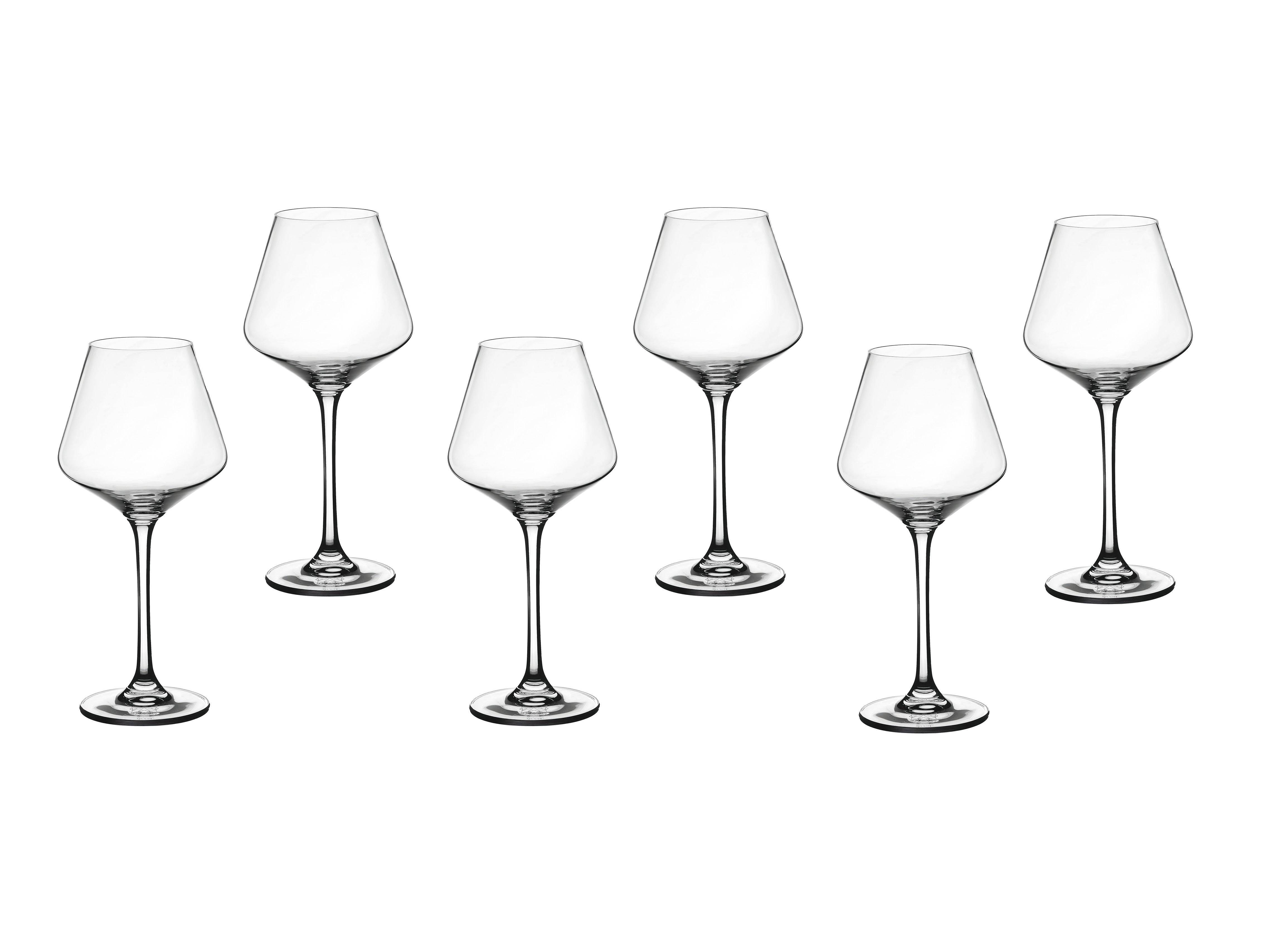 Lot de 6 Verres à pied en Cristallin (cristal sans plomb) "LAGOM", Bjorn - Image 1