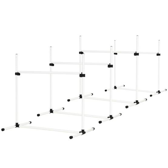 Obstacles d'agility pour chien plastique blanc 99 x 65 x 94 cm - PANGIVO - Image 2