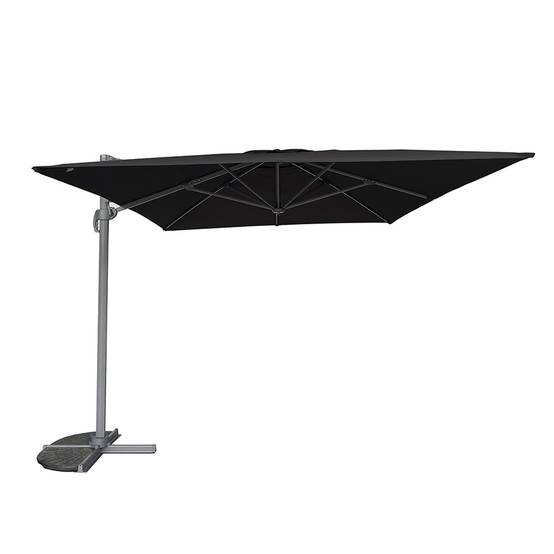 Parasol déporté noir 4x3 m Mercuria - Gecko Jardin - Image 2