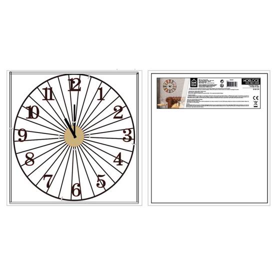 The Home Deco Factory - Horloge Murale Design "Filaire" 50cm Noir - Image 3
