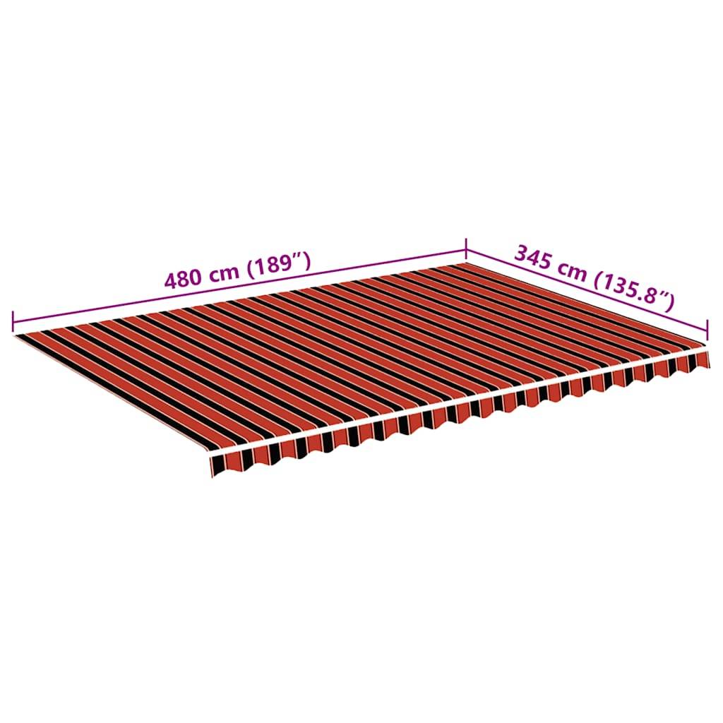 Prolenta Premium - Auvent polyester marron 480 x 345 cm - Prolenta premium p368.8 - Image 6