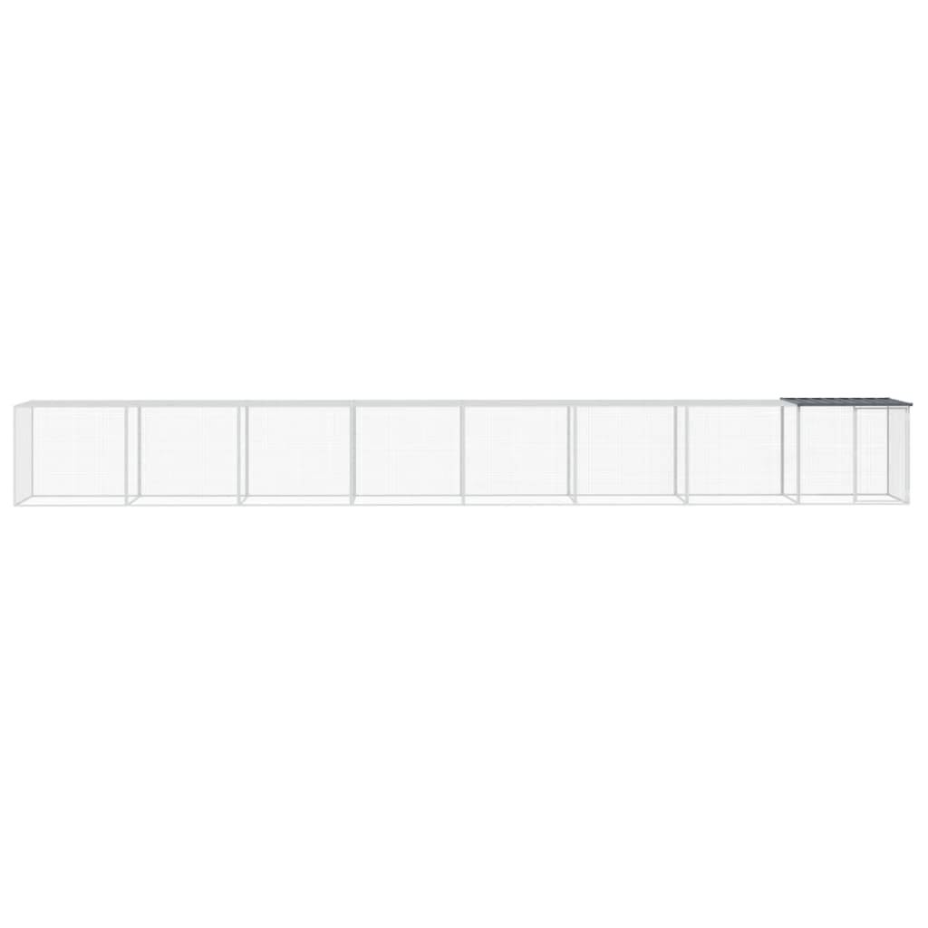 Vidaxl - Poulailler avec toit anthracite 803x98x90 cm acier galvanisé vidaXL 3189042 - Image 4