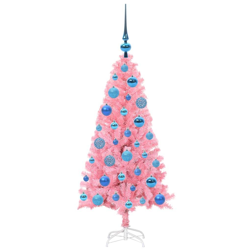 Vidaxl - Sapin de Noël Rose 120 cm PVC vidaXL 3396414 - Image 5