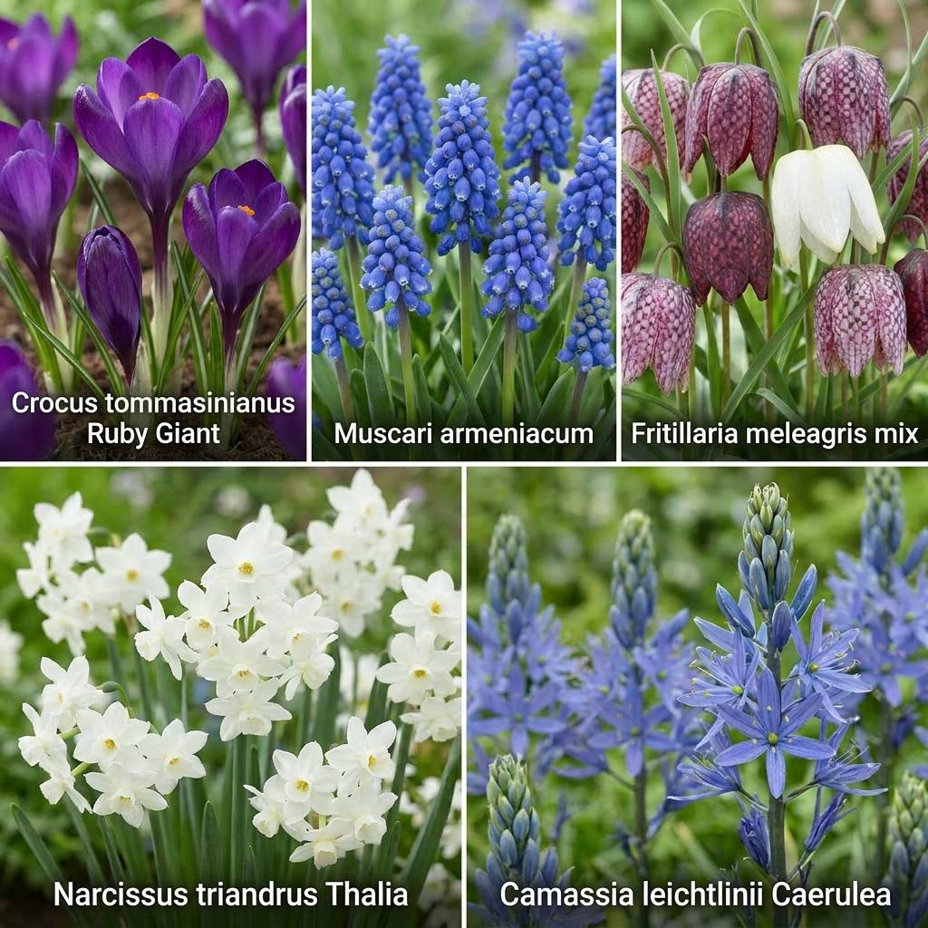Aqua Bulbs Bee Mix - 35 pcs - Crocus, Muscari, Narcissus, Fritillaria, Camassia - Image 3