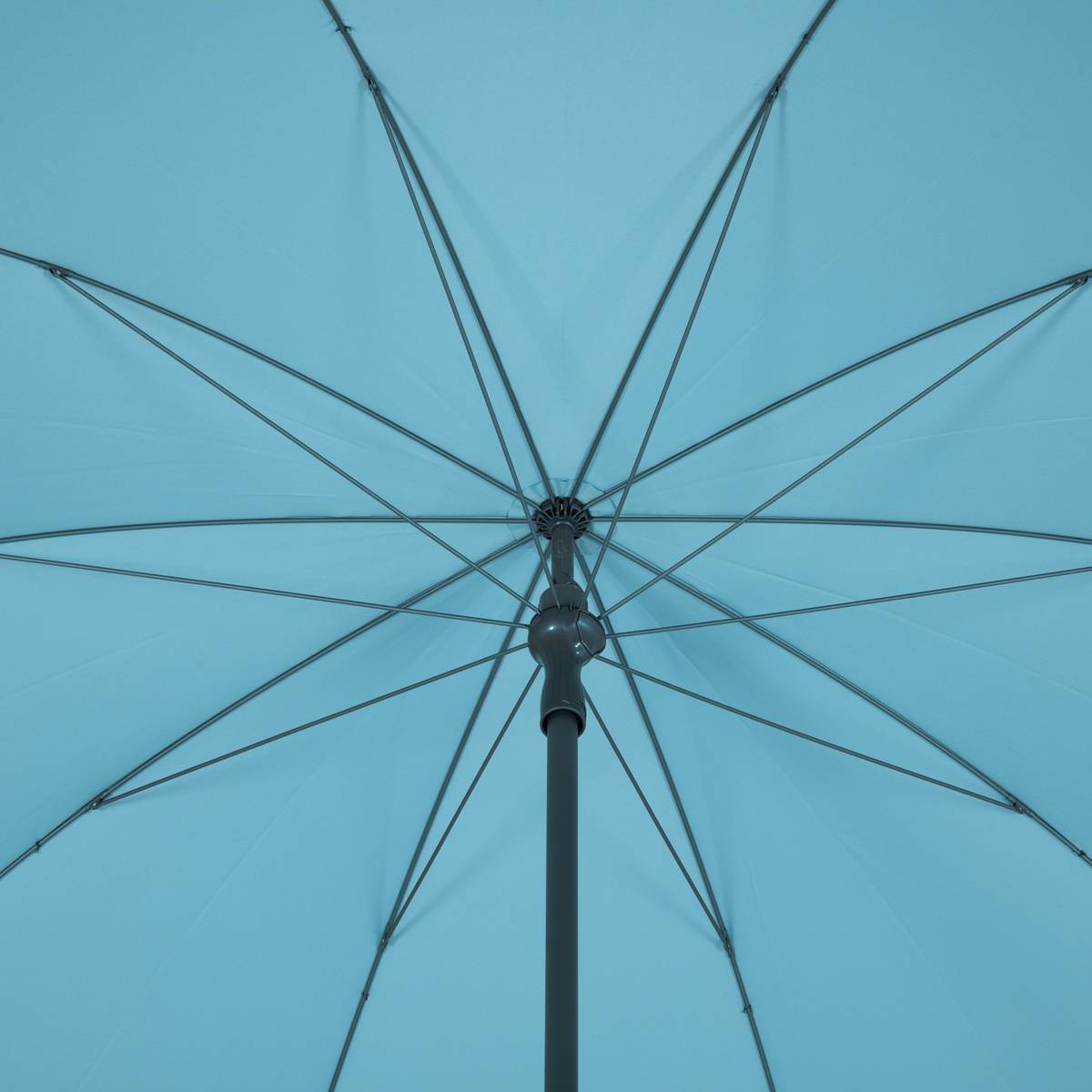 Hesperide - Parasol droit inclinable rond "Bogota" émeraude D2,5m en acier traité époxy Hespéride - Image 4