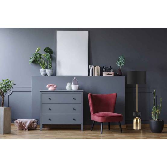 Paris Prix - Lampadaire Rond Design "Ceres" 127cm Noir & Or - Image 4