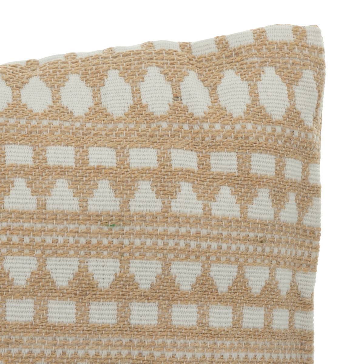 Coussin décoratif Beige Lin Jacquard 30 x 50 cm - Image 2